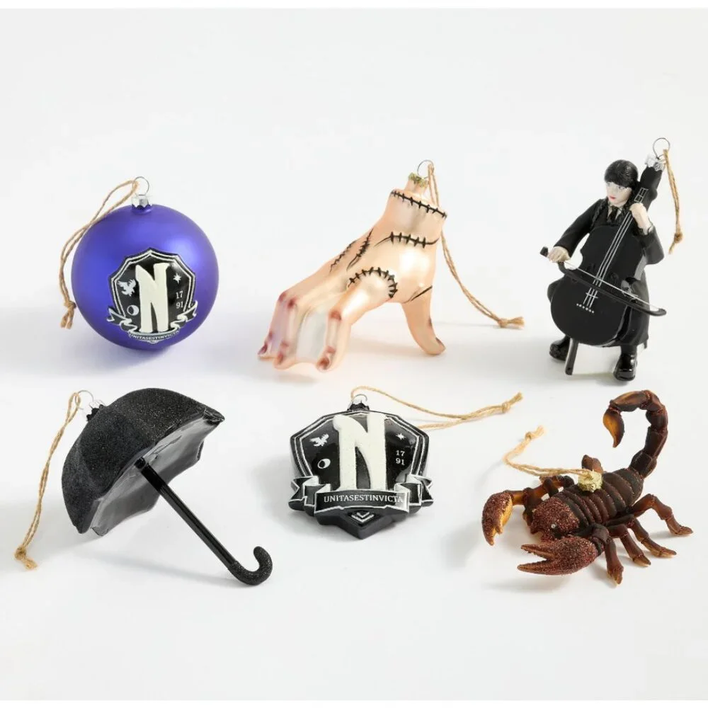Pottery Barn Wednesday Ornament Set